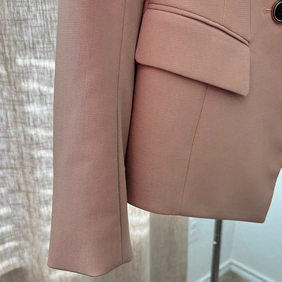 White House Black Market Tan Double-Breasted Blazer - Picture 3 of 4